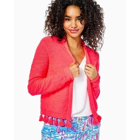 Lilly Pulitzer Faretta Open-Front Cardigan - M - Picture 2 of 3